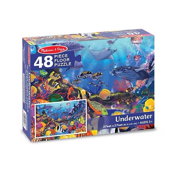 Melissa & Doug 48-Piece Underwater Floor Puzzle (LCI427) - Picture 2 of 3